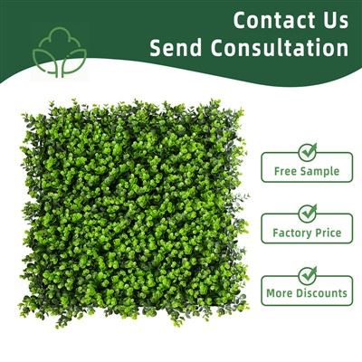 Painel de buxo verde artificial de baixa manutenção