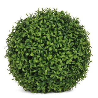 Bolas artificiais de topiaria de grama de buxo